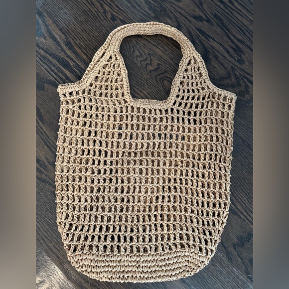 NWOT Raffia Tote - Picture 2 of 2